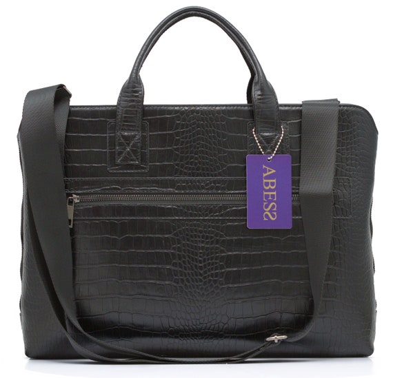 Etsy leather briefcase sale