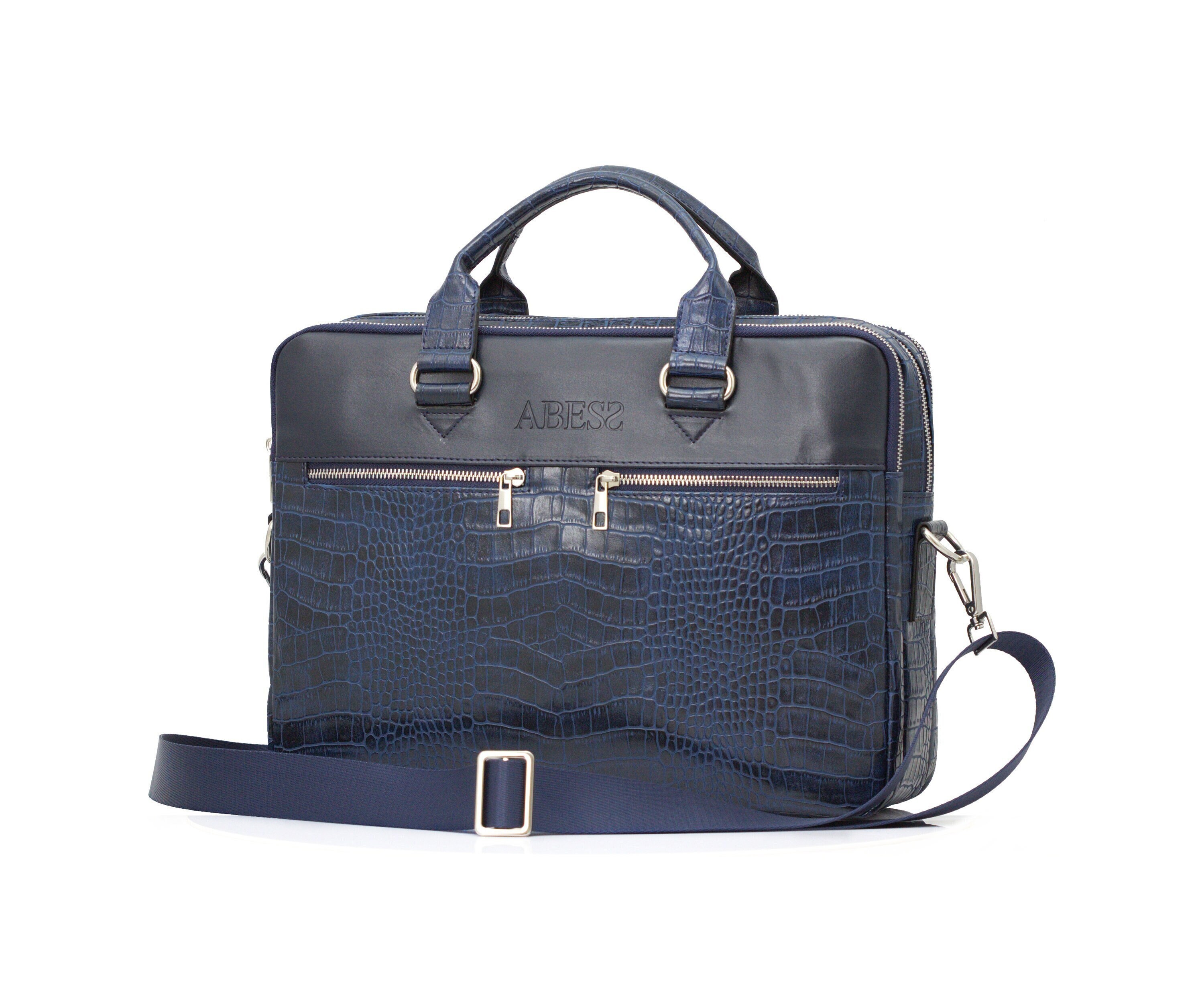 Luxury Briefcase Vegan Leather Briefcase Business Etsy