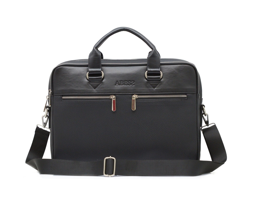 Luxury Briefcase Vegan Leather Briefcase Laptop Bag - Etsy