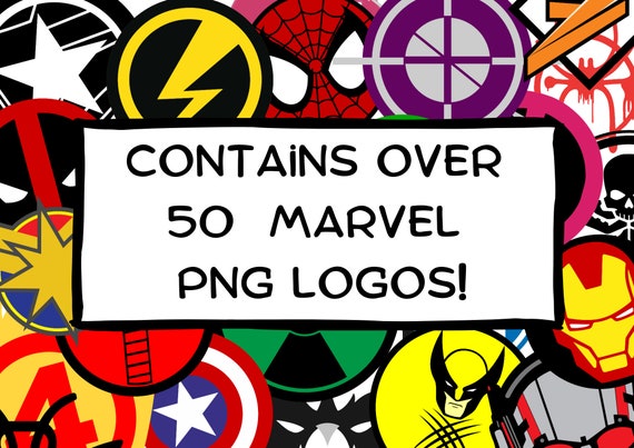 Marvel PNG Logos - Etsy Australia