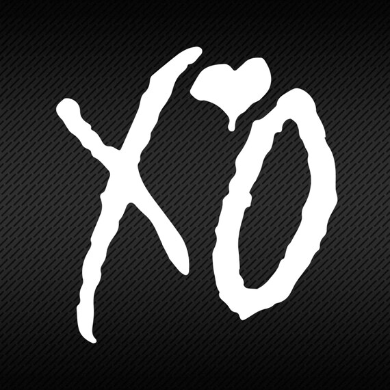 XO Decal, XO Car Decal, Bumper Sticker, Vinyl Decal, Window Decal