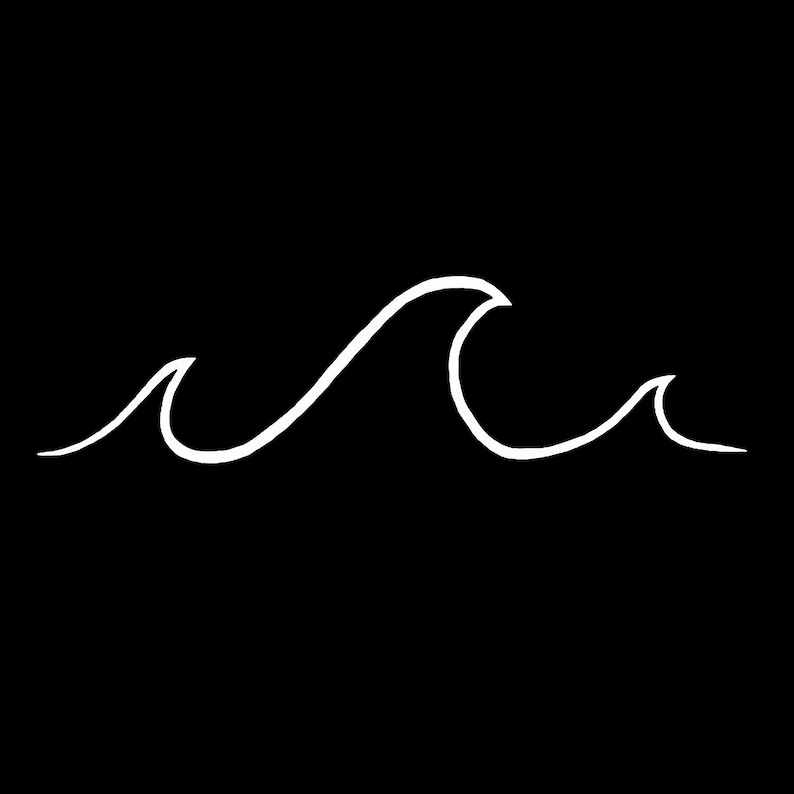 Ocean Wave Vinyl Decal - Etsy