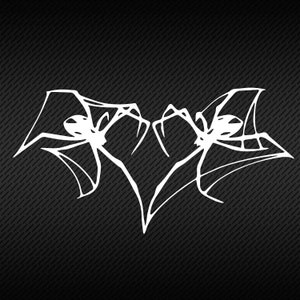 Spider Heart Decal, Halloween Decor, Creepy Sticker, Gothic Decal, Laptop Decal, Window Sticker, Horror Gift