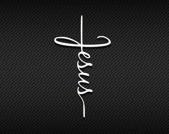 Jesus Cross Decal