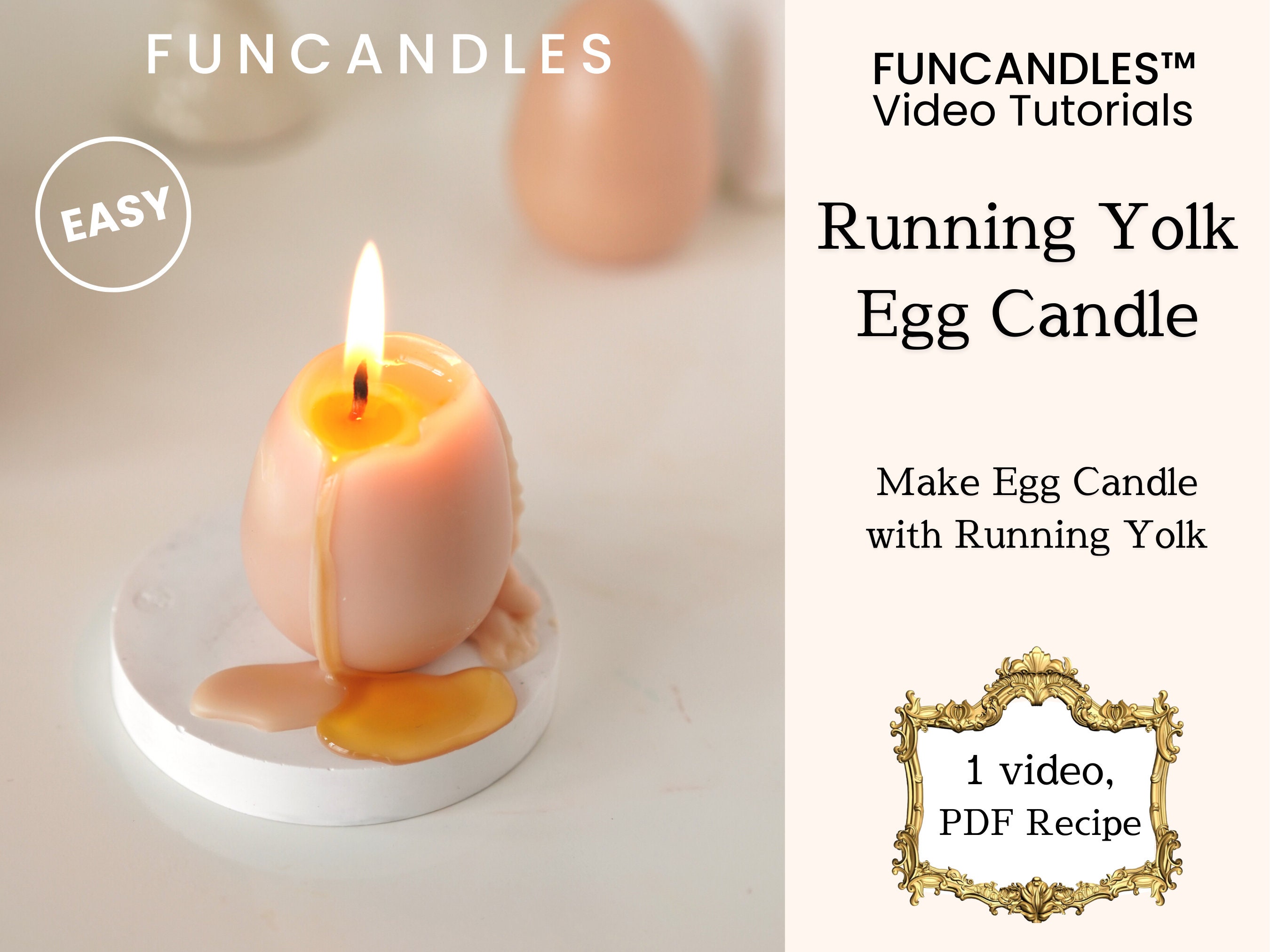 Beginners candle-making kit + online videos + LIVE online workshop (FR –  Candle by Events