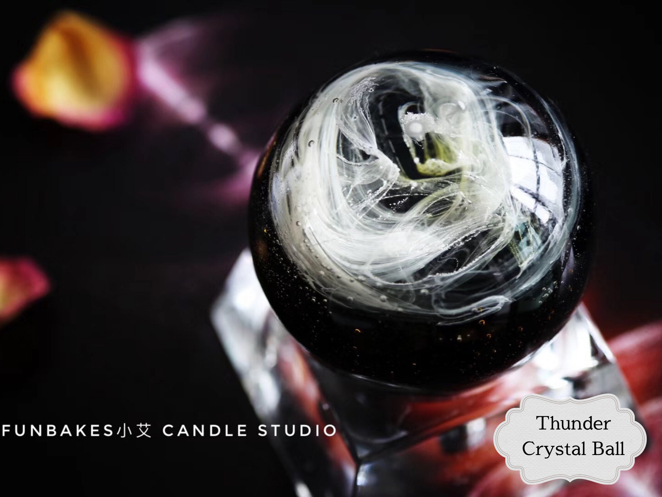 2in1 CRYSTAL BALL Candle and Base Making Course Thunder Crystal
