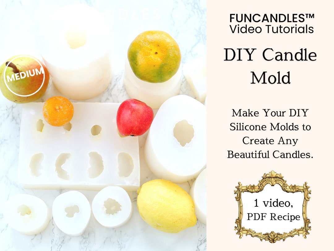 DIY FRUIT MOLD Candle Making Course Soy Wax, Beeswax Candle, Diy Candle
