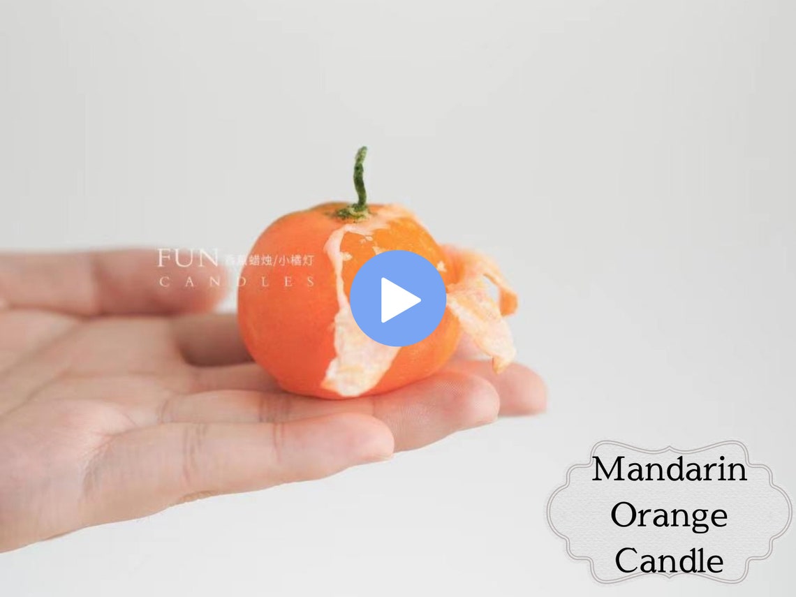MANDARIN ORANGE Fruit Candle Making Course Soy Wax, Beeswax Candle, Diy