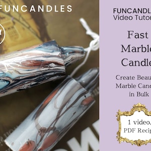 MARBLE CANDLE making course • make in bulk and fast, marble candle recipe, good for beginners