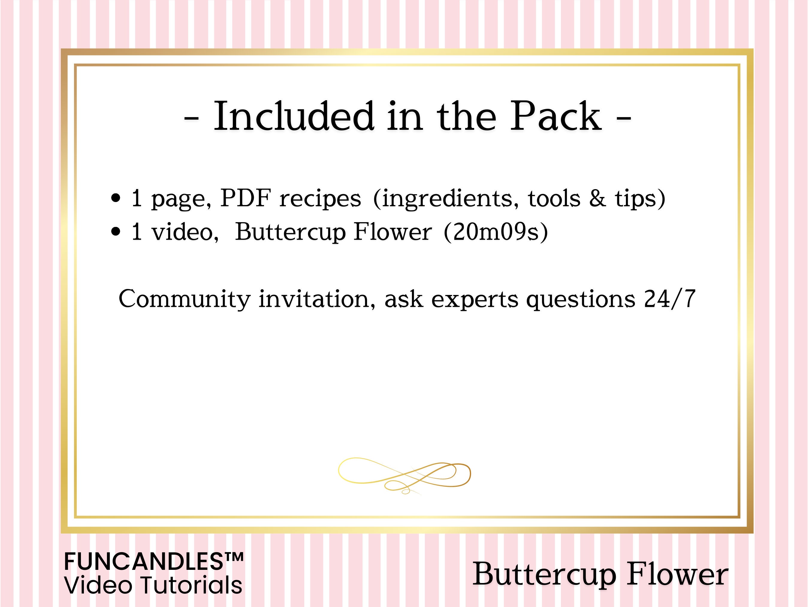 BUTTERCUP Flower Candle Making Course Healthy Beeswax Candle, Garden