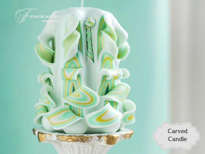 CARVED CANDLE Layering Different Colored Waxes, cut and Curl Candles