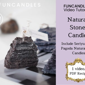 Curso de fabricação de velas de PEDRA • receita de vela de pedra natural, pedra seiryu, pedra de lava, vela de pedra pagode, boa para iniciantes