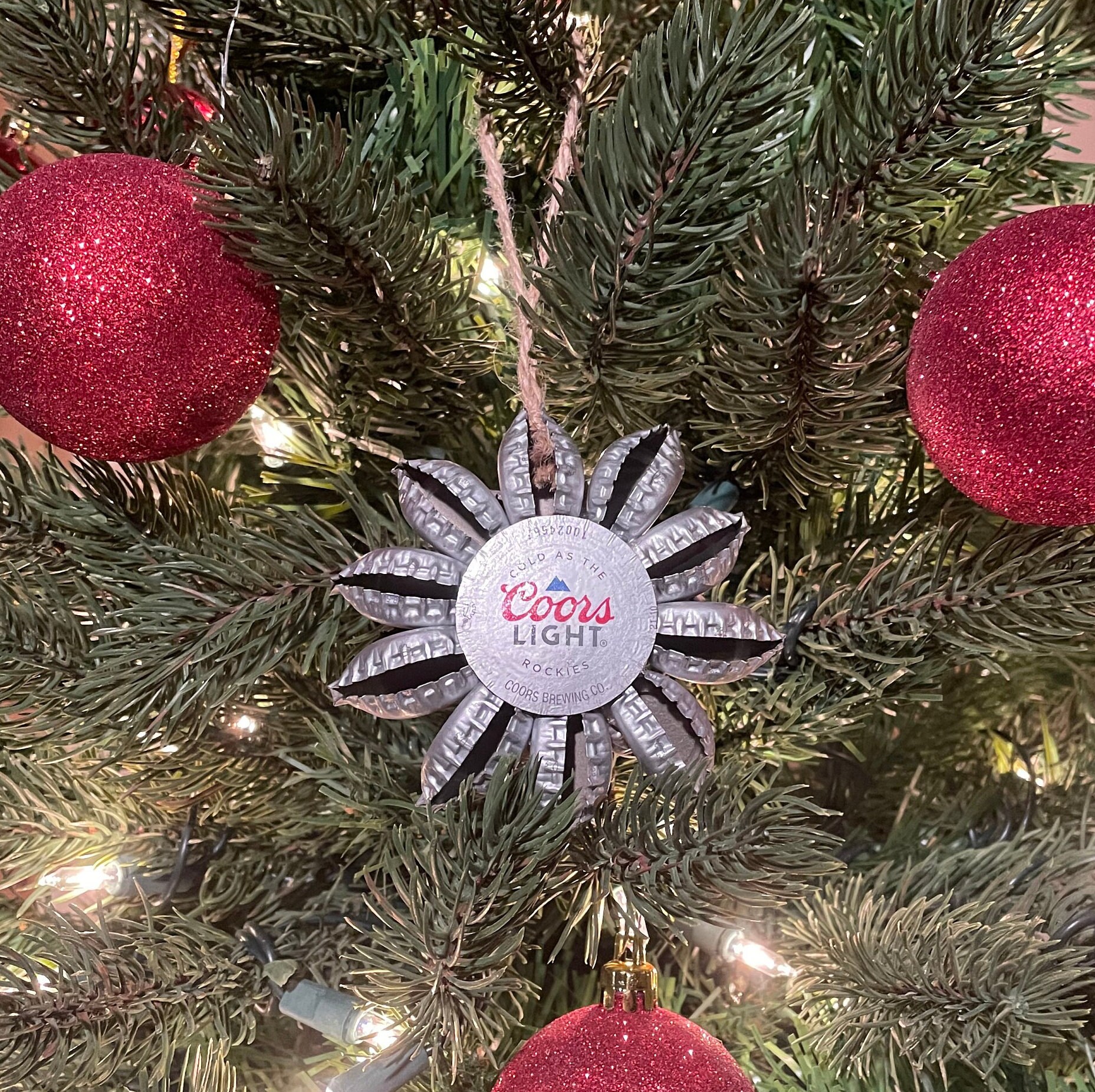 Coors light beer cap Christmas ornament Etsy
