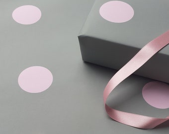 Green And Pink Polka Dot Gift Wrap - Luxury Gift Wrap - Wrapping Paper