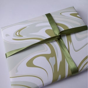 Dark Green Marble Wrapping Paper,birthday Gift Wrap,marble