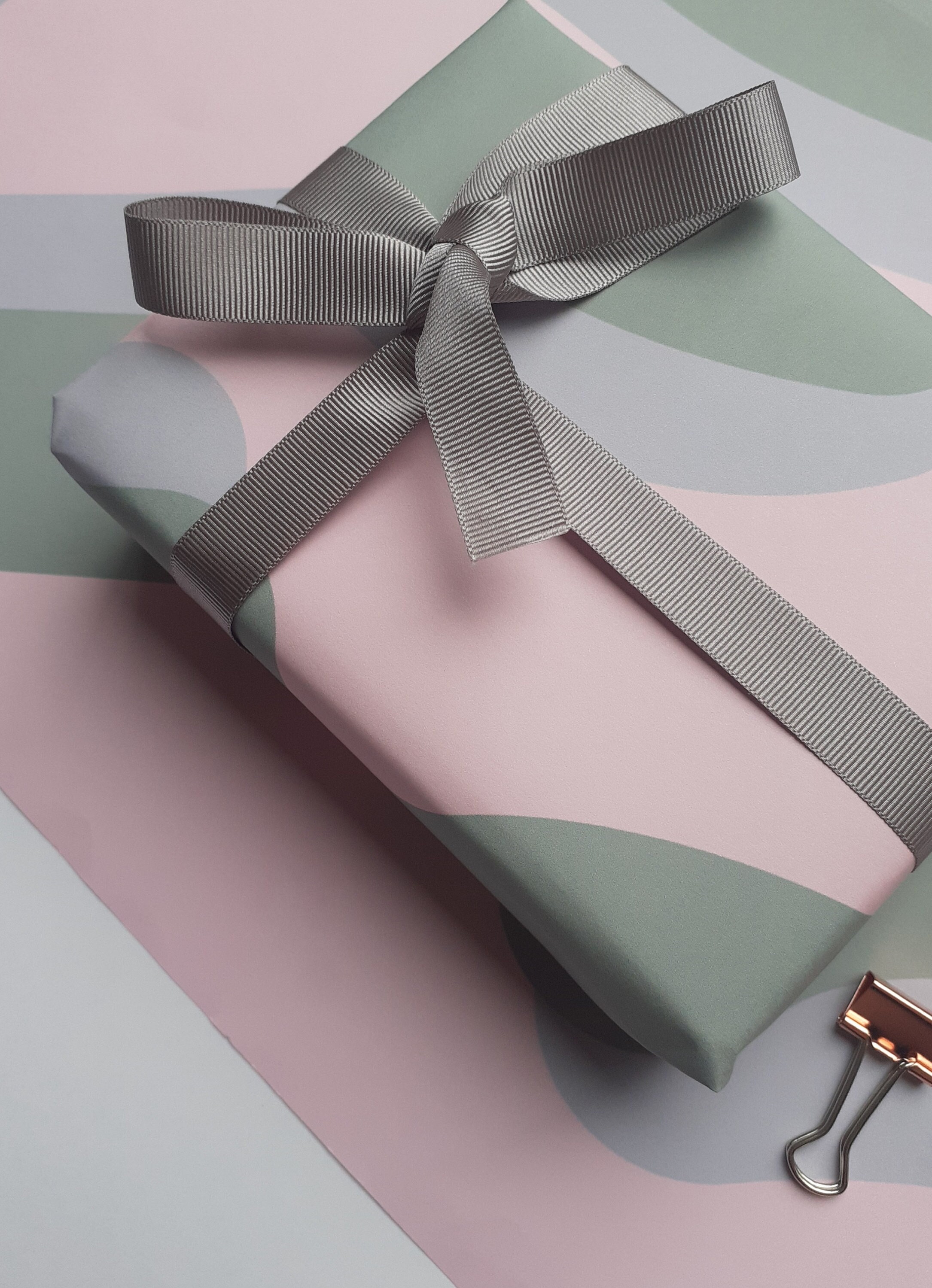 Buy Green Pink and Grey Chunky Squiggles Gift Wrap Luxury Gift