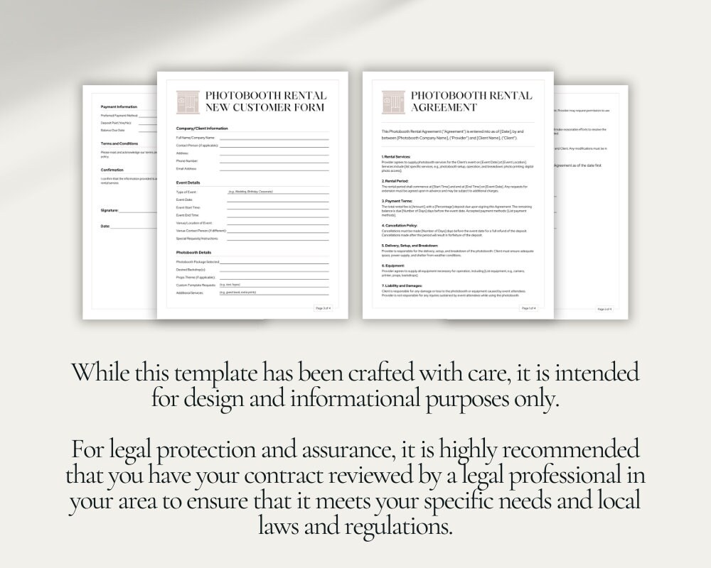 Photo Booth Contract Template Photo Booth Template Photo Booth Rental Agreement Editable Photo Booth Contract Template Photo Booth Template Photo Booth Rental Agreement Editable