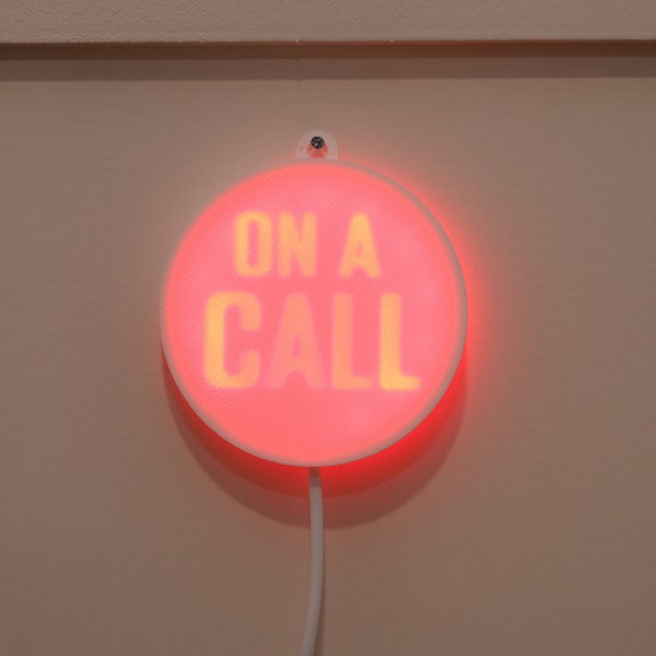 3" busy work indicator on call light sign - USB powered with switch