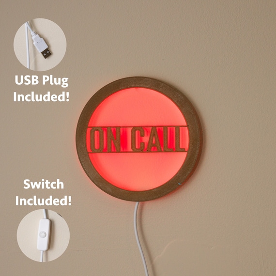 On Call Usb Light Mini 5-inch Business Meeting Work From Home Busy LED Neon  Sign With Switch 