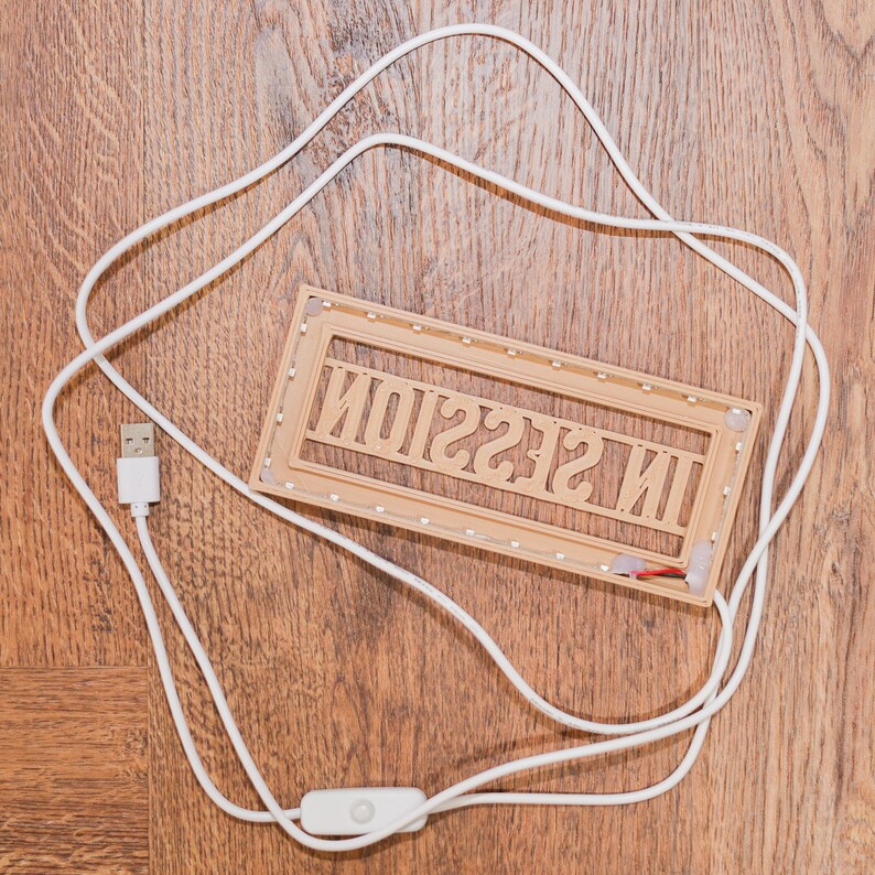 In Session Light In Session LED Desk Sign: 3d-printed 6-inch USB Light With Switch - Etsy