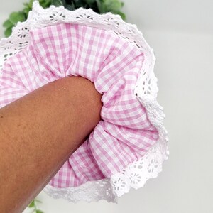 Winter Warm Soft Hair Scrunchies Furry Elastic Hair Band Women Girls Ponytail Ho - Foto 5