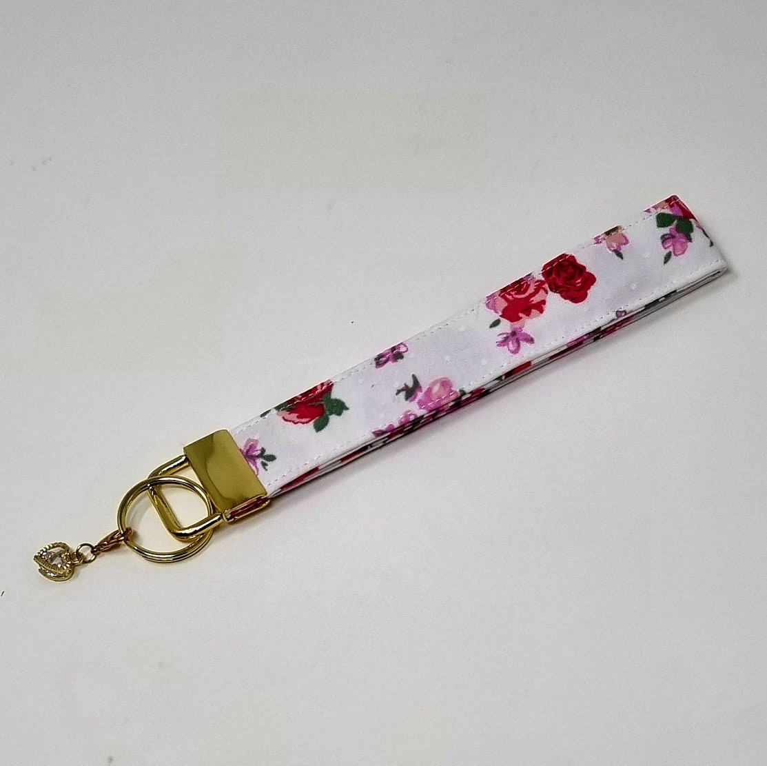 Key Holder Fabric Key Chain Fabric Key Wristlet Handmade Etsy UK