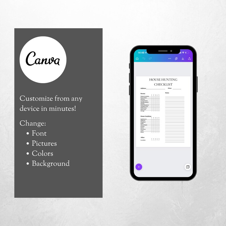 Basic House Hunting Checklist Etsy