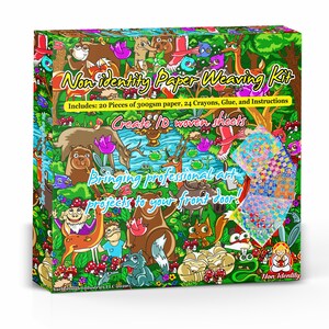 Silly Serpent Pattern Isolation Paper Kit for Kids and Adults Drawing and Collage