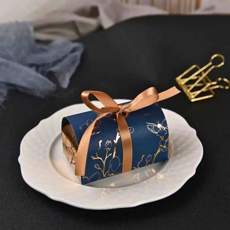 Boîtes cadeaux invités Mariage avec ruban, Petites Boites coffret pour Ferrero Rocher, bonbons ou chocolats image 4