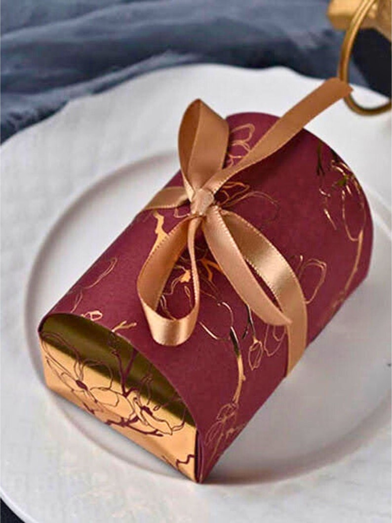 Boîtes cadeaux invités Mariage avec ruban, Petites Boites coffret pour Ferrero Rocher, bonbons ou chocolats image 6