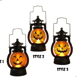 IMAGE Lot De 12 Lanternes En Forme De Citrouille Vacillantes à LED Avec Piles Pour Halloween, Noël, Thanksgiving Et Fêtes à Thème