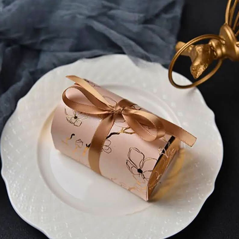 Boîtes cadeaux invités Mariage avec ruban, Petites Boites coffret pour Ferrero Rocher, bonbons ou chocolats image 5
