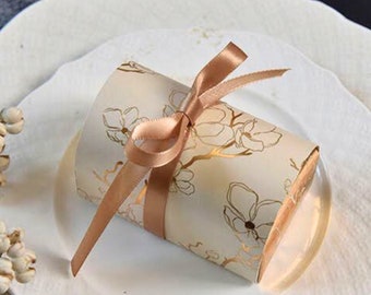 Boîtes cadeaux invités Mariage avec ruban, Petites Boites coffret pour Ferrero Rocher, bonbons ou chocolats