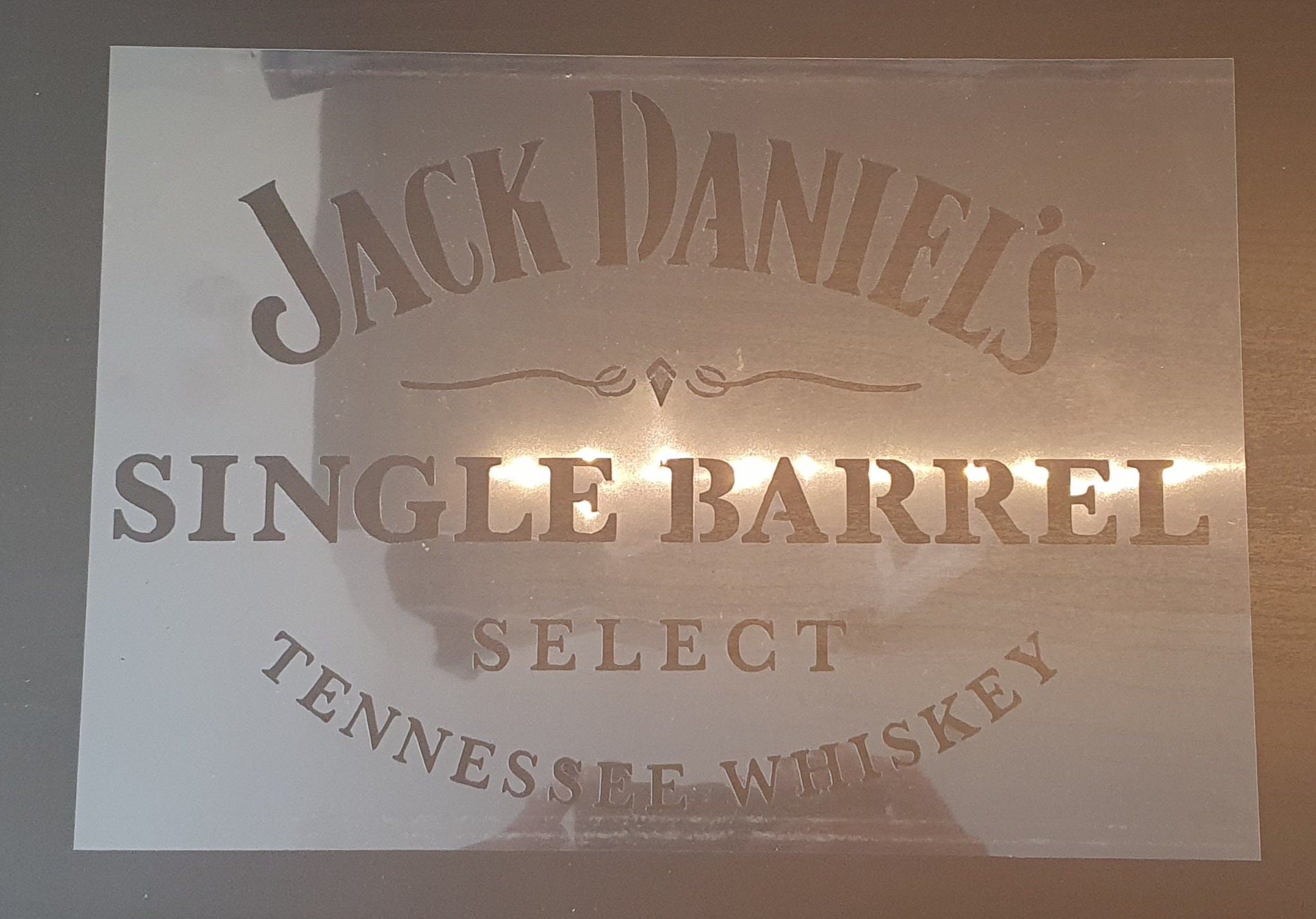 A4 Jack Daniel's Single Barrel Stencil Etsy