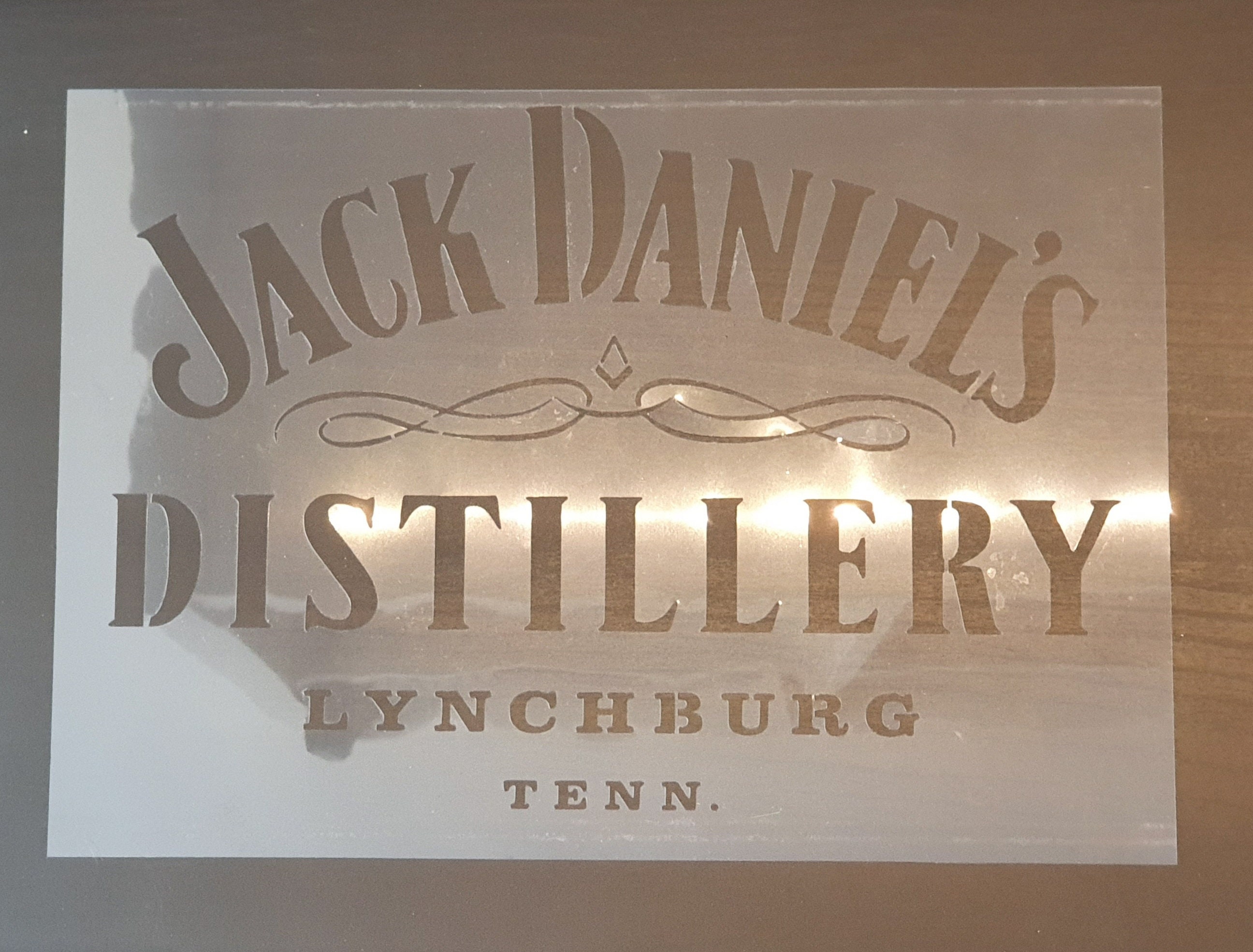 Jack daniels stencil large