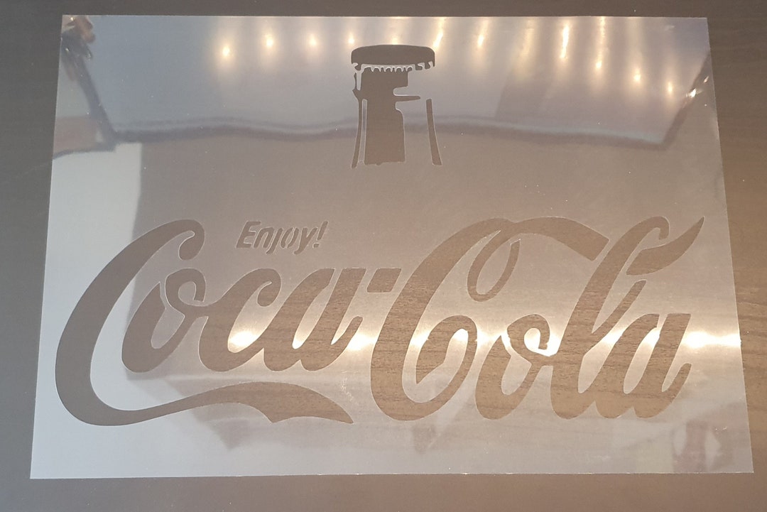 A4 Coca Cola Stencil Etsy a4-coca-cola-stencil-etsy