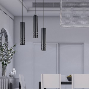 Unique Modern 10 Inch Indoor Pendant Light With Cutout Detail- LED
