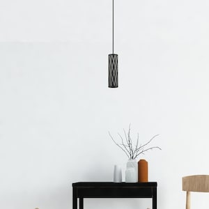 Modern Indoor 8 Inch Pendant Light With Crystal Glam Detail LED zdjęcie 3