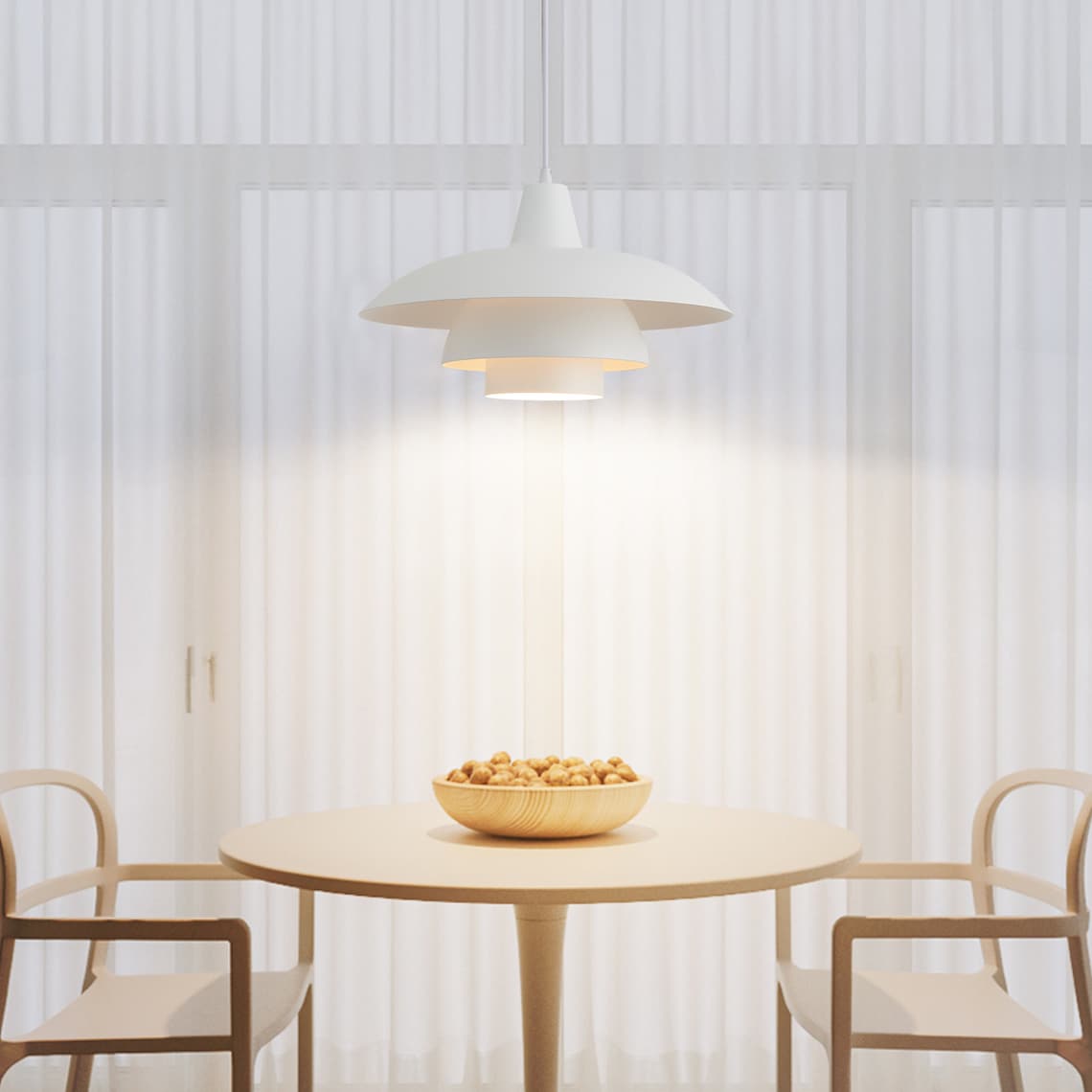 Scandinavian Tiered Pendant Light: Modern Nordic Style (2-pack) - Etsy ...