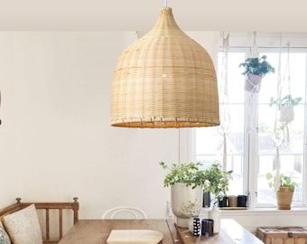 2-Pack Scandinavian Rattan Basket Light