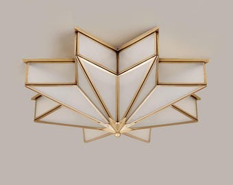 Gold Star Flush Mount Light