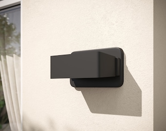 Modern Outdoor/Indoor Wall Light With Integrated LED - Opaque PC Panel Provides Up/Down Light With Sleek Rectangular Shape