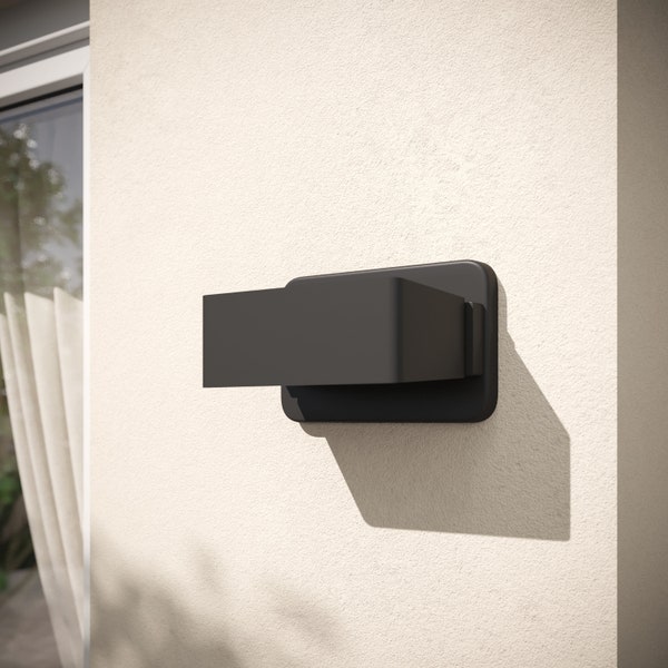 Modern Outdoor/Indoor Wall Light With Integrated LED - Opaque PC Panel Provides Up/Down Light With Sleek Rectangular Shape