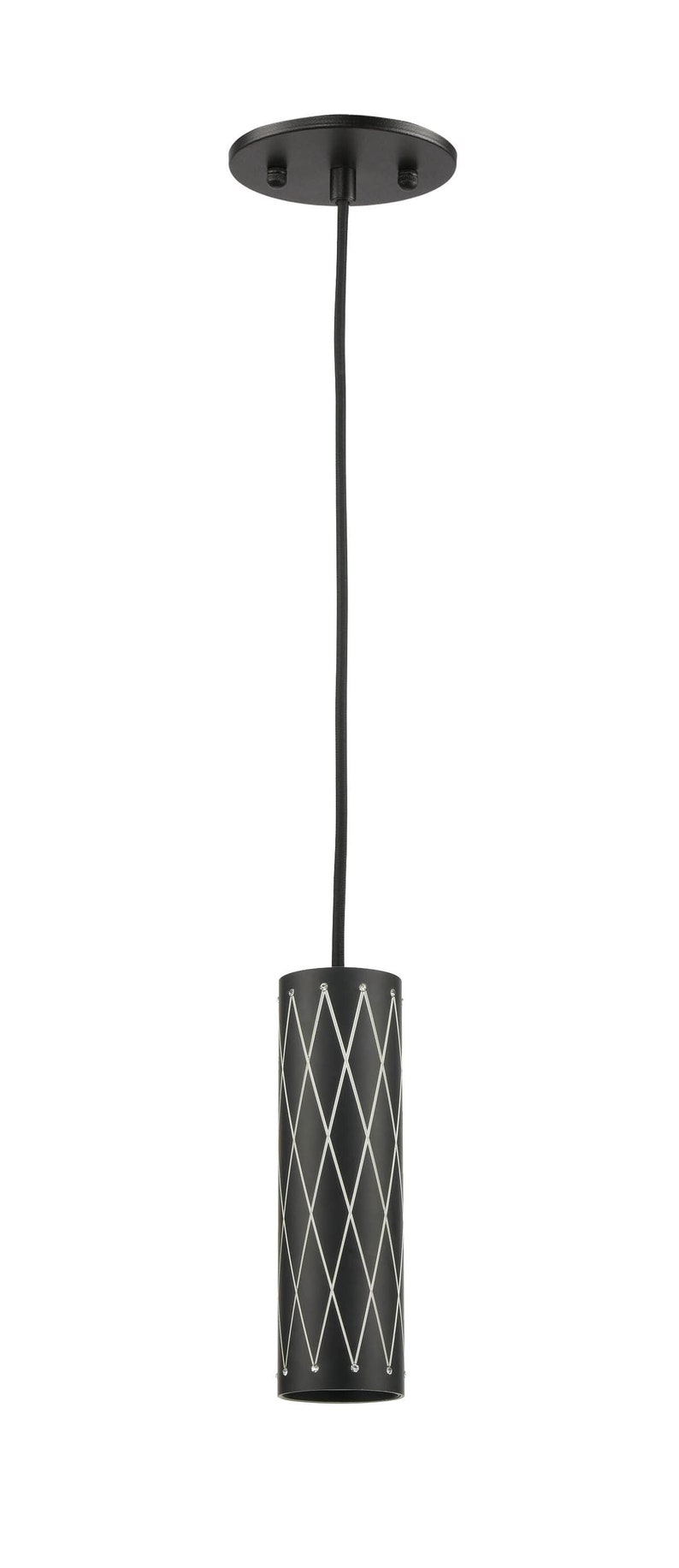 Modern Indoor 8 Inch Pendant Light With Crystal Glam Detail LED zdjęcie 4