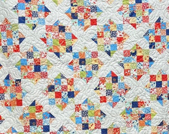 The Orange and Blue Quilt