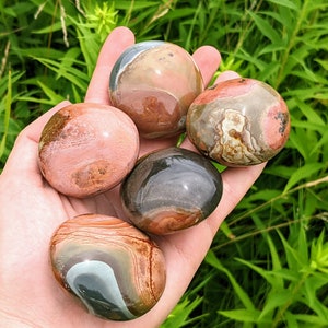 Polychrome Jasper Palm Stones - Beautiful Desert Jasper
