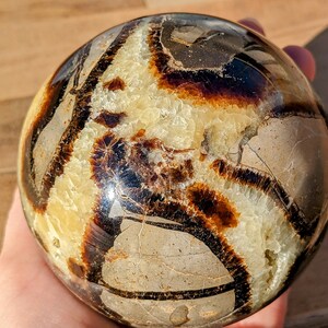 Large Septarian Sphere - OOAK Crystal Sphere