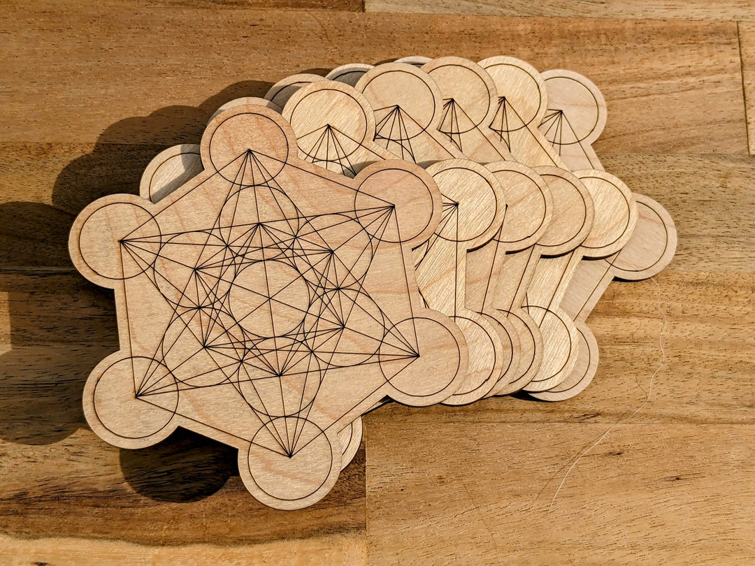 Metatron's Cube Wooden Grid - Sacred Geometry Crystal Grid - Etsy