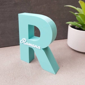 Personalized names on letters