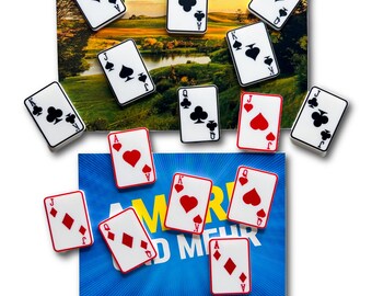 Playing Card Magnets | Decorative Fridge Magnets | Fridge Magnet for Whiteboard & Fridge